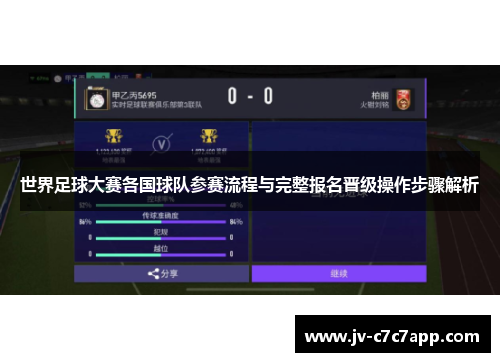 世界足球大赛各国球队参赛流程与完整报名晋级操作步骤解析 世界足球大赛各国球队参赛流程与完整报名晋级操作步骤解析