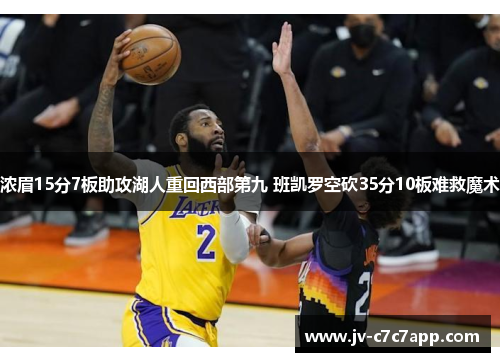 浓眉15分7板助攻湖人重回西部第九 班凯罗空砍35分10板难救魔术