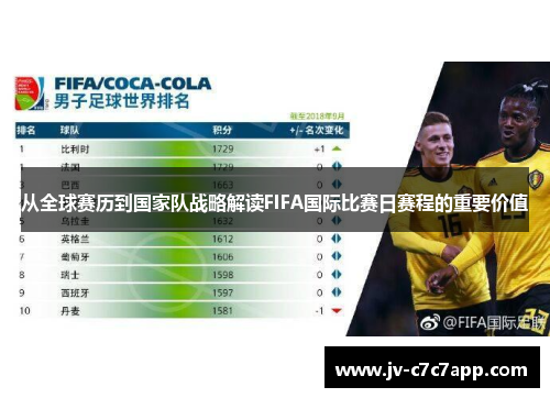 从全球赛历到国家队战略解读FIFA国际比赛日赛程的重要价值